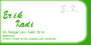 erik kadi business card